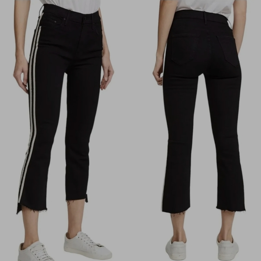 MOTHER Denim The Insider Crop Step Fray Guilty Racer